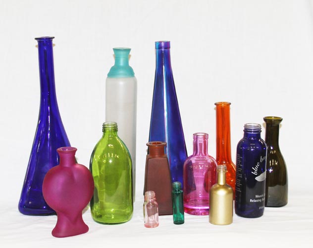 Colored Glass bottles